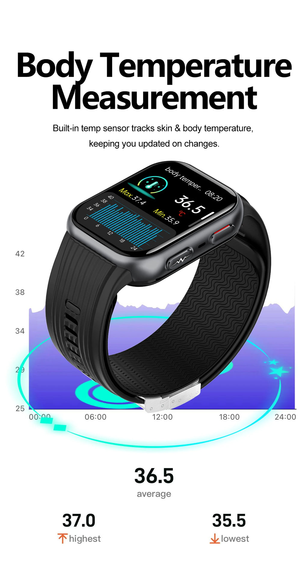 2026New Airbag Blood Pressure SmartWatch NFC ECG+PPG Body Temp Sleep SpO2 Monitor Sports Fitness Health SmartWatch For Men Women
