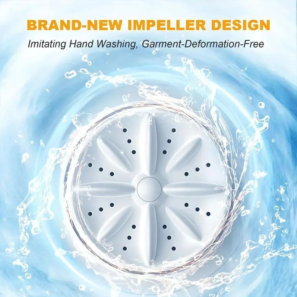 Tidesmit 1L portable wireless underwear washing machine featuring a compact dehydration laundry bucket for socks