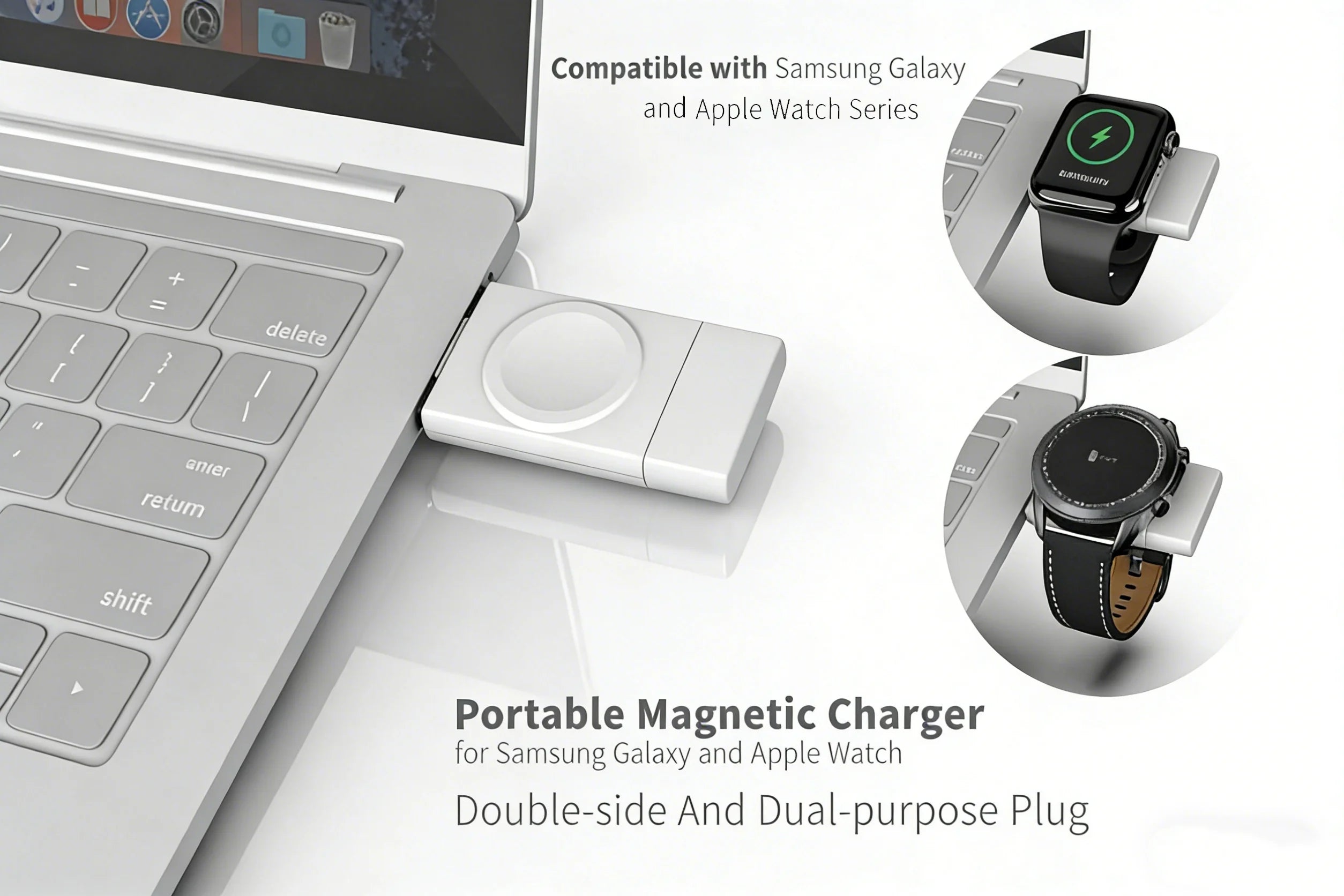Wireless Charger for Apple and Samsung | Qi Certified Fast Station Tidesmit