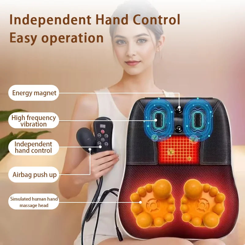 Electric Cervical Pillow with Heated Airbag for Neck Relaxation Relaxation Treatment Tidesmit