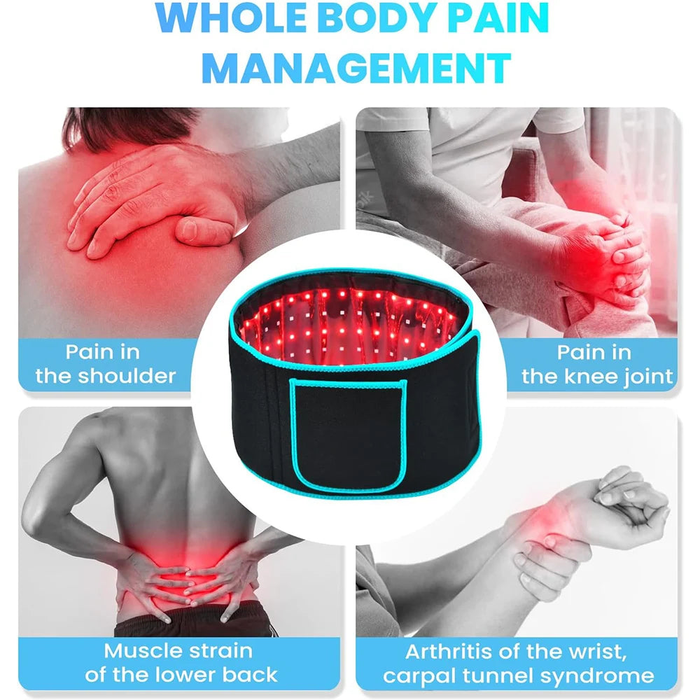 Red Light Therapy Belt for Pain Relief and Slimming - Model KK105 Relaxation Treatment Tidesmit
