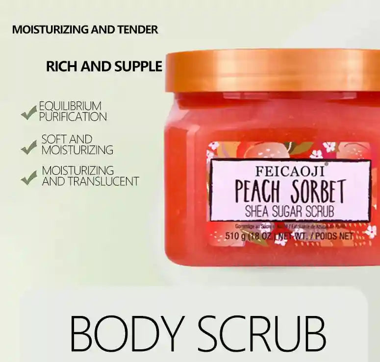 Shea Sugar Body Scrub Exfoliant - Natural Smoothing Treatment Scrubs Treatments Tidesmit