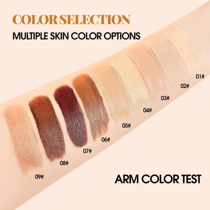 Tidesmit 2-in-1 double head matte foundation stick and concealer for smooth full coverage face makeup detail view