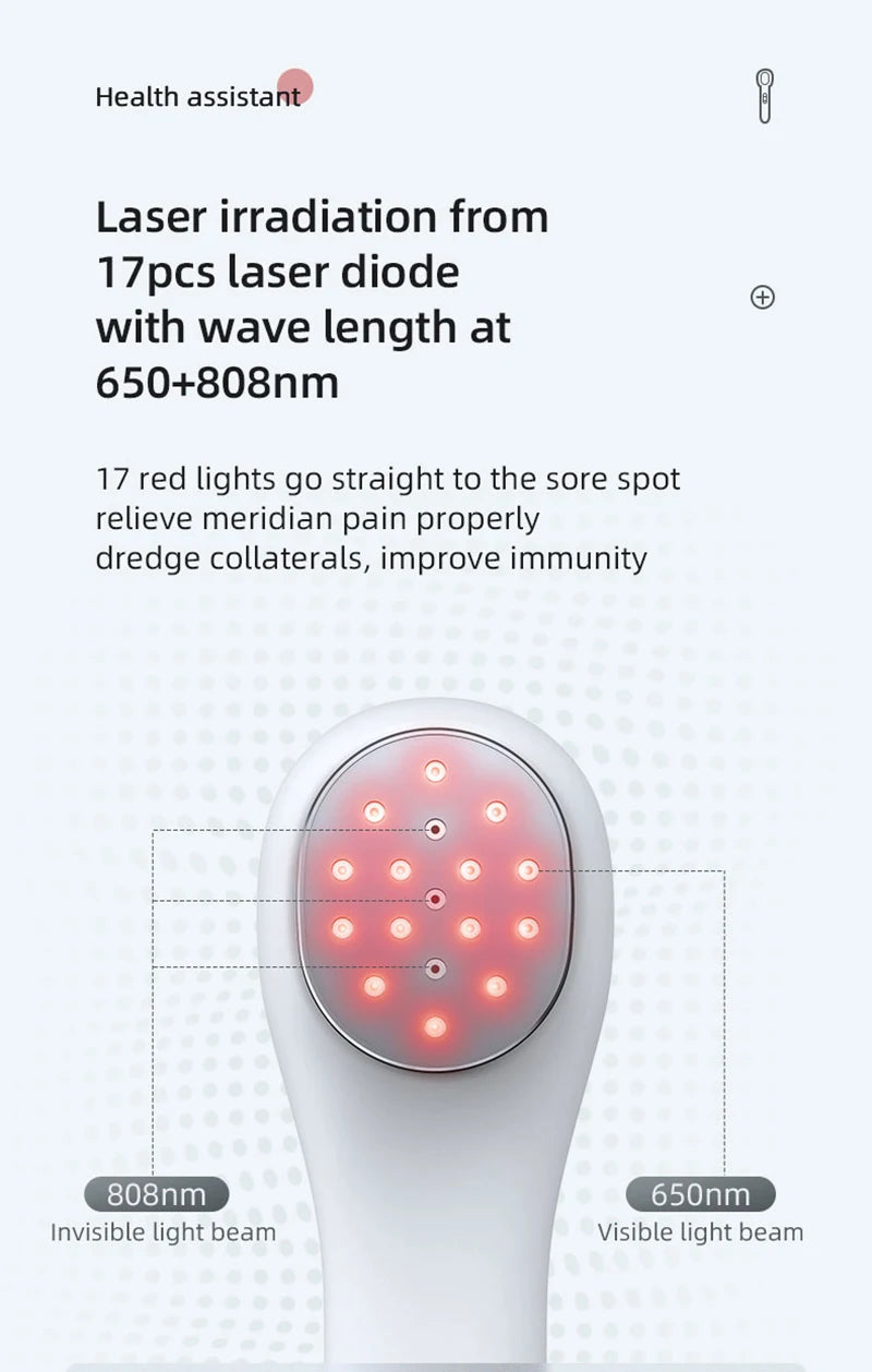 Hand-held Physical Treatment LllT Low-level Infrared Red Light Cold Laser Therapy Device For Relieve Neck Back Arthritis Pain