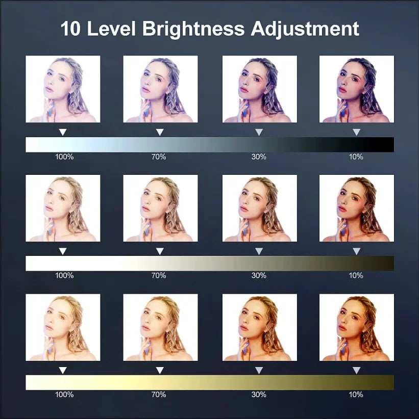 10 Inch LED Ring Light for Video Recording with Adjustable Tripod Stand Tidesmit