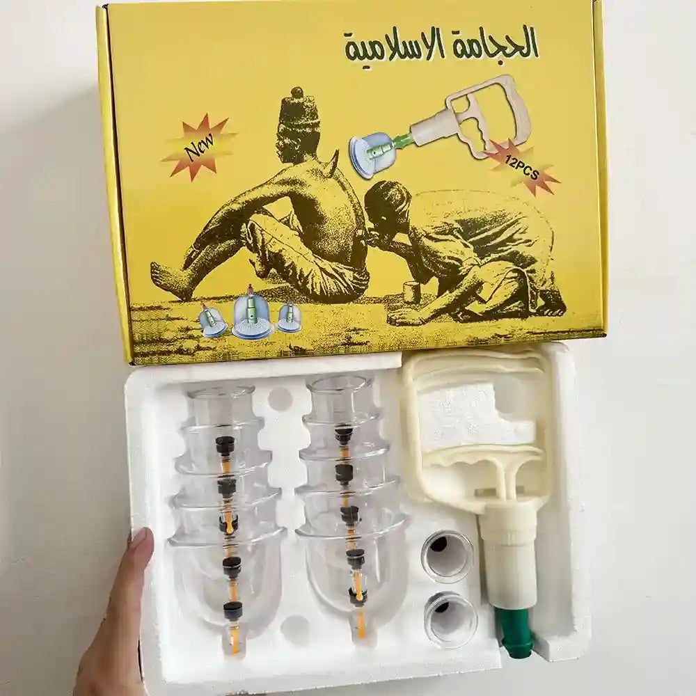 Cupping Therapy Set: 24-Piece Vacuum Massage Kit for Deep Tissue Relief Eye Massage Instrument 12Pcs Box 1Set Tidesmit