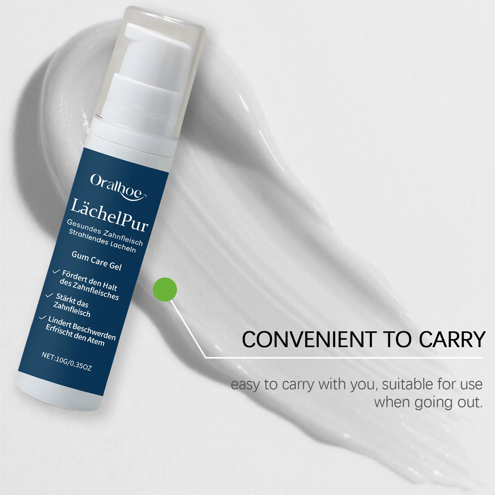 Tidesmit teeth whitening and gum soothing gel travel size serum for fresh breath and enamel repair