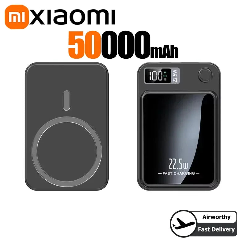 Tidesmit High Capacity Portable Power Bank – Fast PD Charging Black 50000mAH Tidesmit