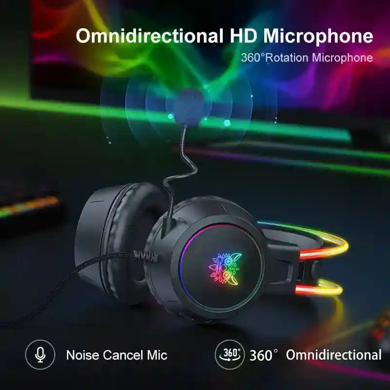 Pink Cat Ear Gaming Headset | Wireless Over-Ear Headphones with Mic Tidesmit