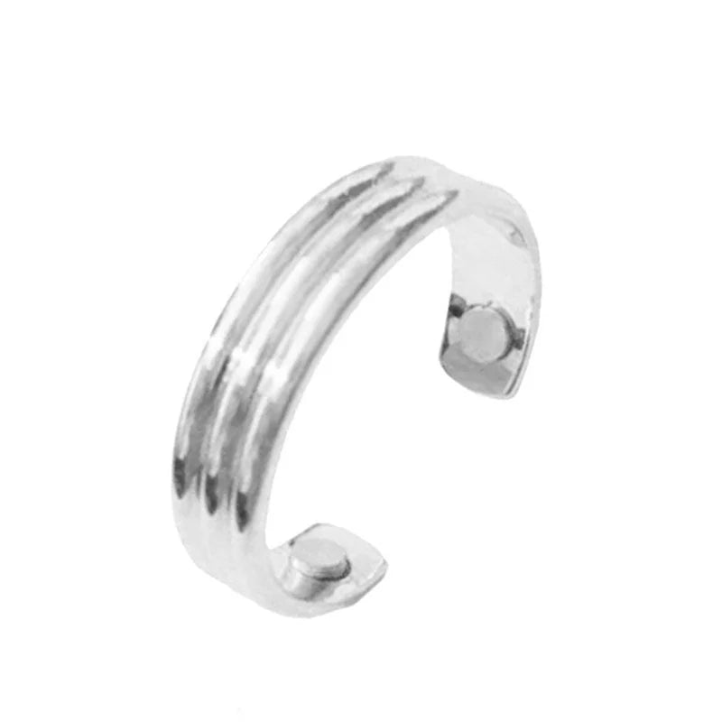 Anti Snoring Acupressure Ring - Adjustable Natural Sleep Aid Tidesmit 2 Texture Silver Tidesmit