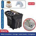 Portable Shampoo Bed with Water Tank - Mobile Spa Chair Black/White Massage Chairs BLACK Tidesmit