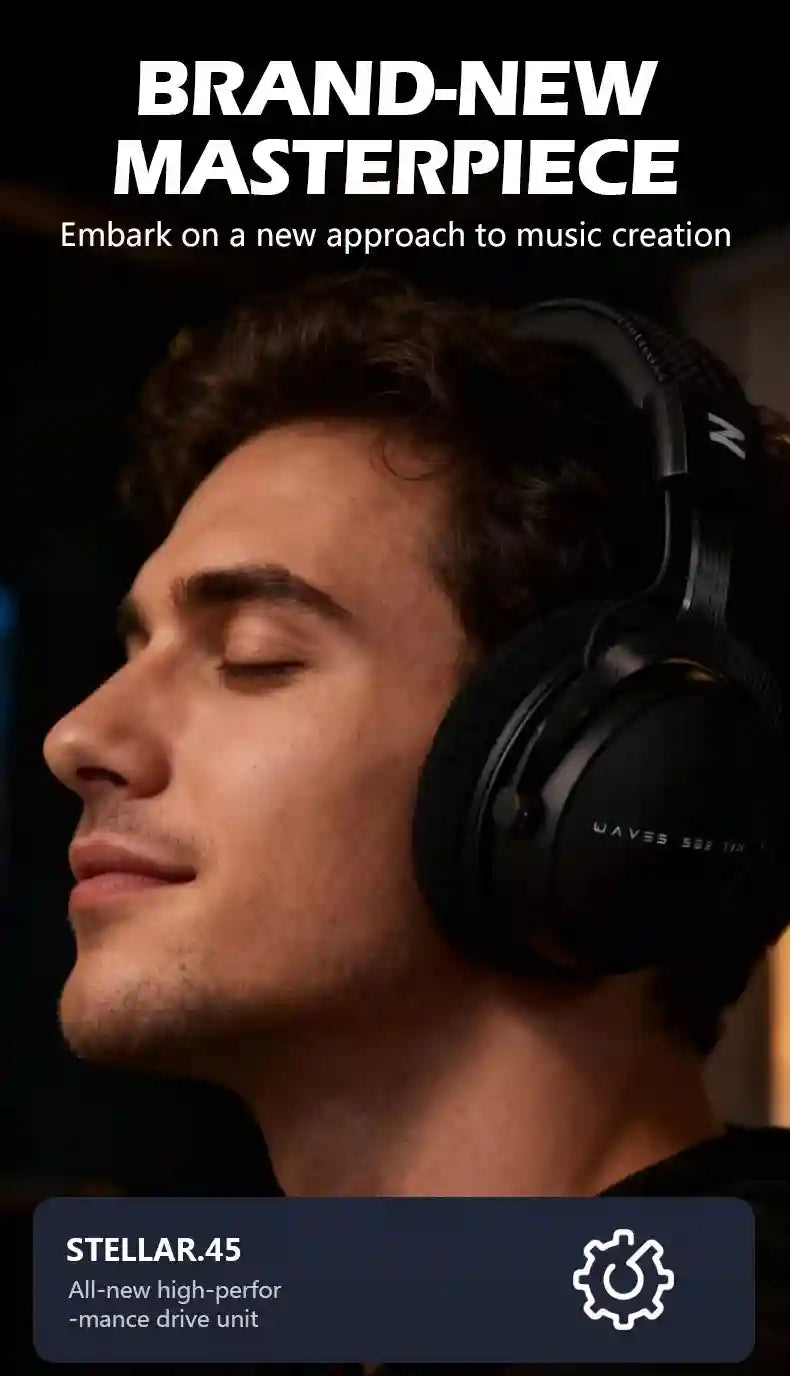 Over-Ear Studio Monitor Headphones - W550x Low Latency Audio Tidesmit