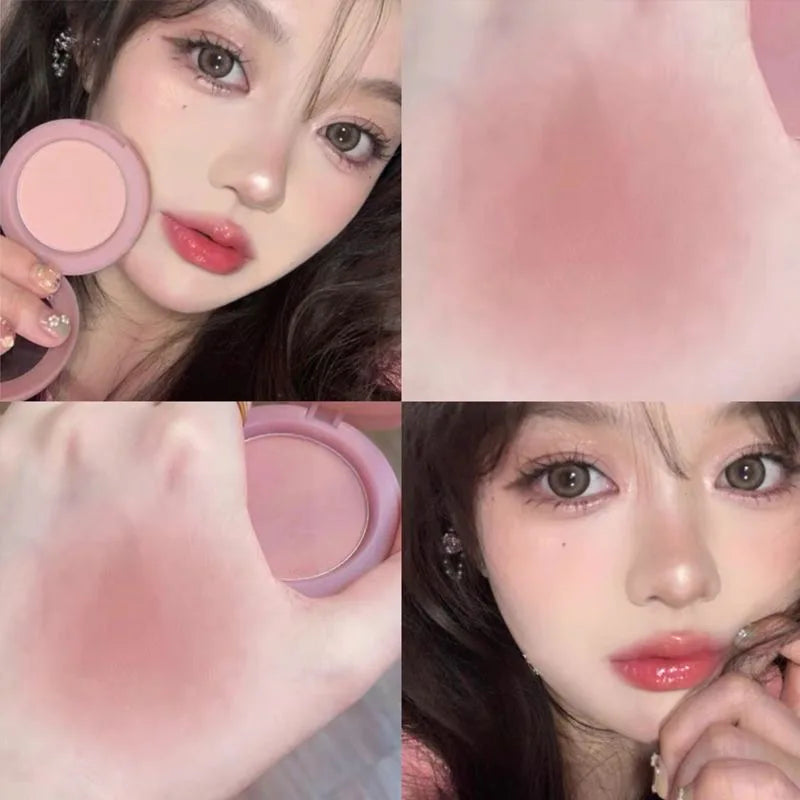 Tidesmit Herorange monochrome matte blush in Peach Orange soft focus waterproof powder texture swatch