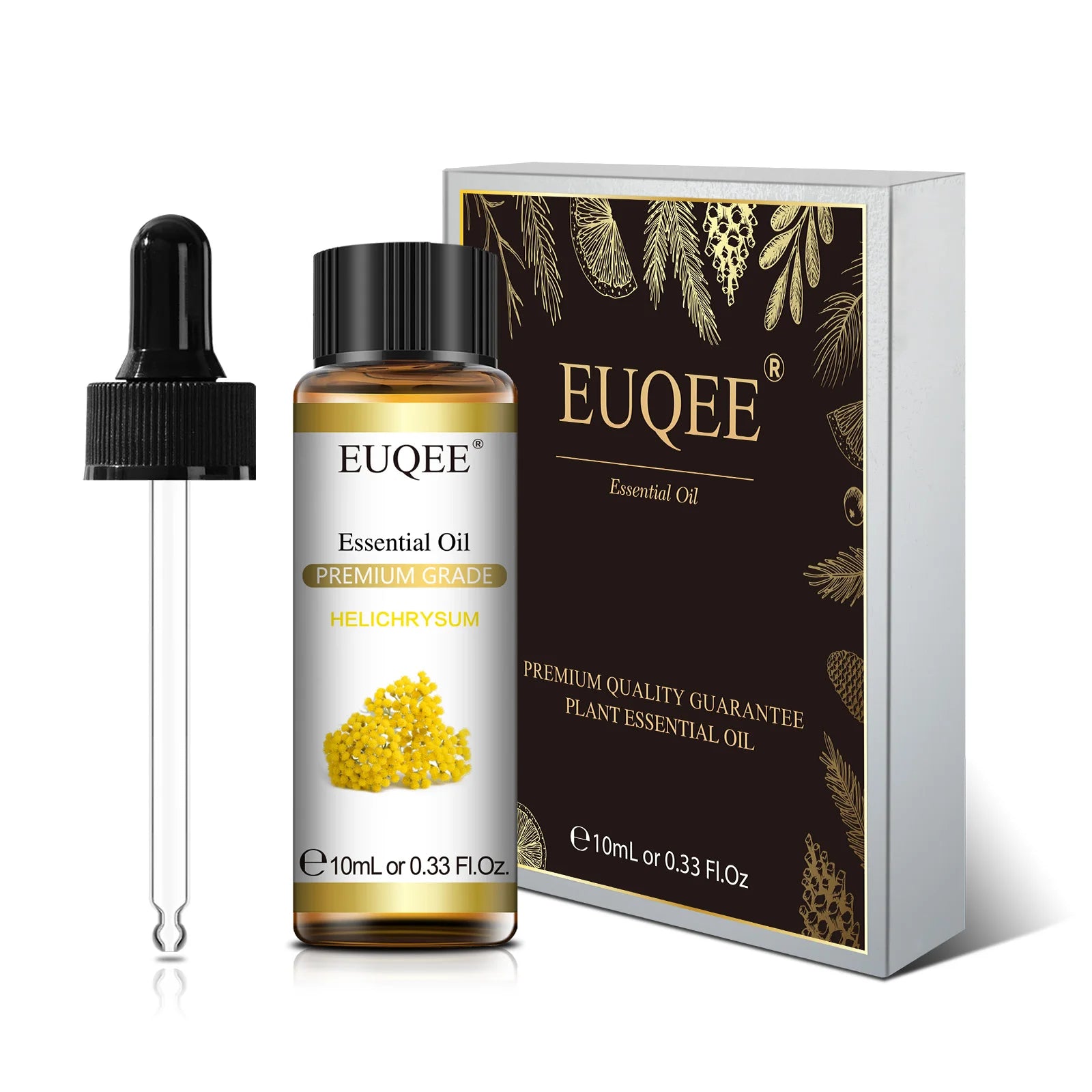 EUQEE 10ml Pure Essential Oil For Aromatherapy Diffuser-Jasmine Eucalyptus Frankincense Cinnamon Lavender Aroma Essential Oils