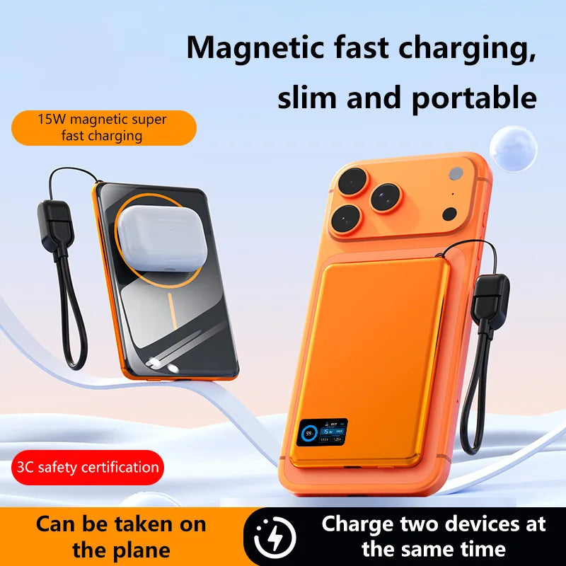 Magnetic Fast Charging Power Bank 50000mAh - Portable USB-C Battery Pack Tidesmit