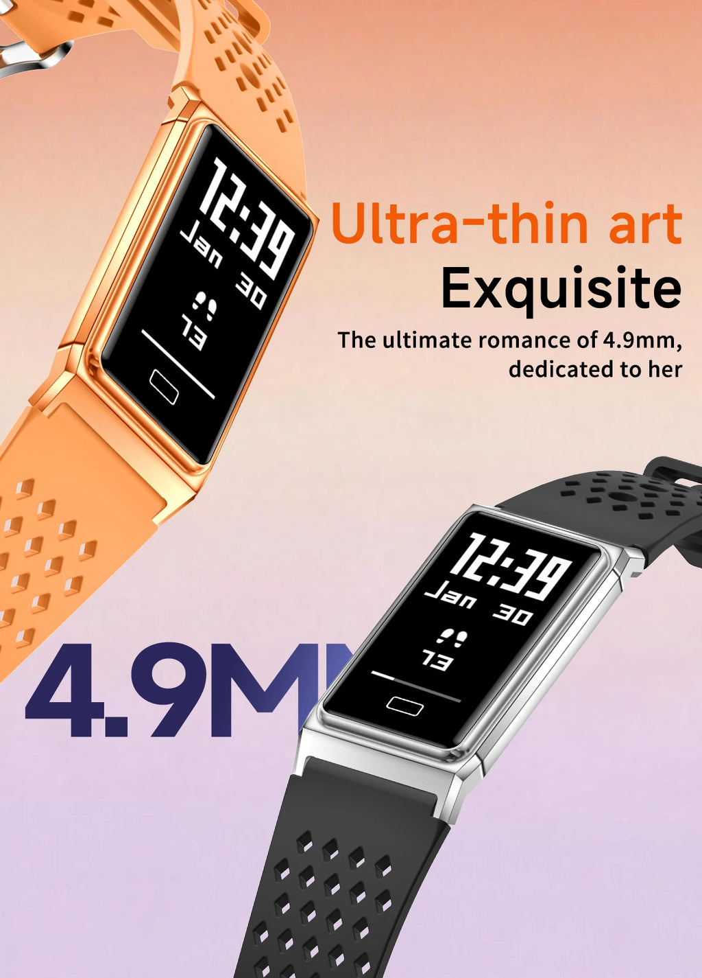 LIGE Women Smart Bracelet Heart Rate Sleep Monitor Health Band Waterproof Sports Fitness Tracker Men Smartwatch For Android iOS