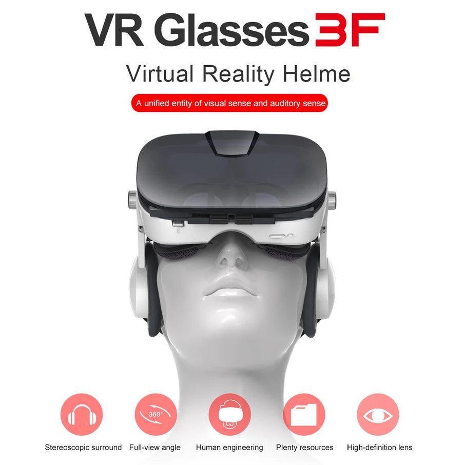 Tidesmit VR Headset for Smartphones with Spatial Audio and Remote Control Tidesmit