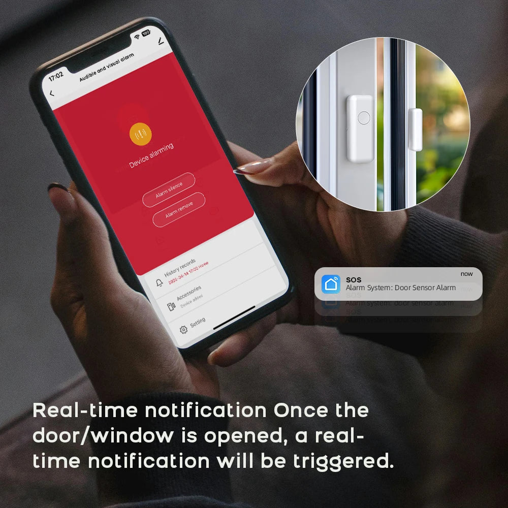 Wireless Home Alarm System with WiFi, Tuya App, and Smart Alerts Tidesmit