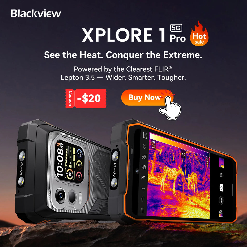 Blackview OSCAL PILOT 3 5G mobile phones AI Rugged Smartphone MTK 6300, 6.78" 2.4K Display 120Hz, 12GB 256GB, 7500Amh Phones