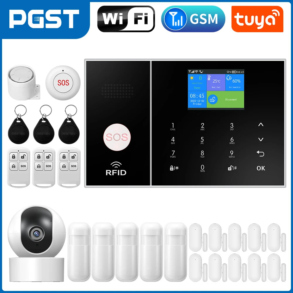 Smart Home Alarm System WiFi GSM with Tuya App Control - EU Plug Y EU Plug Tidesmit