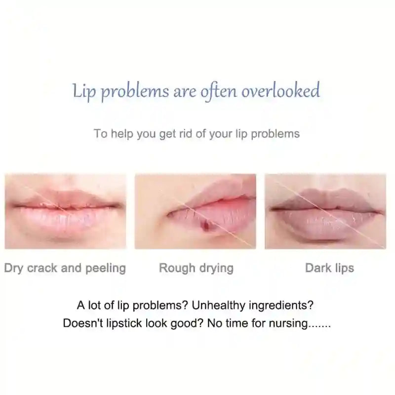 Lip Exfoliating Scrub and Moisturizing Balm Set for Dark Lips - Tidesmit Lip Care Tidesmit