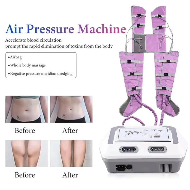 Pressotherapy Machine for Lymphatic Massage - Purple & Red Options Massage Chairs Tidesmit