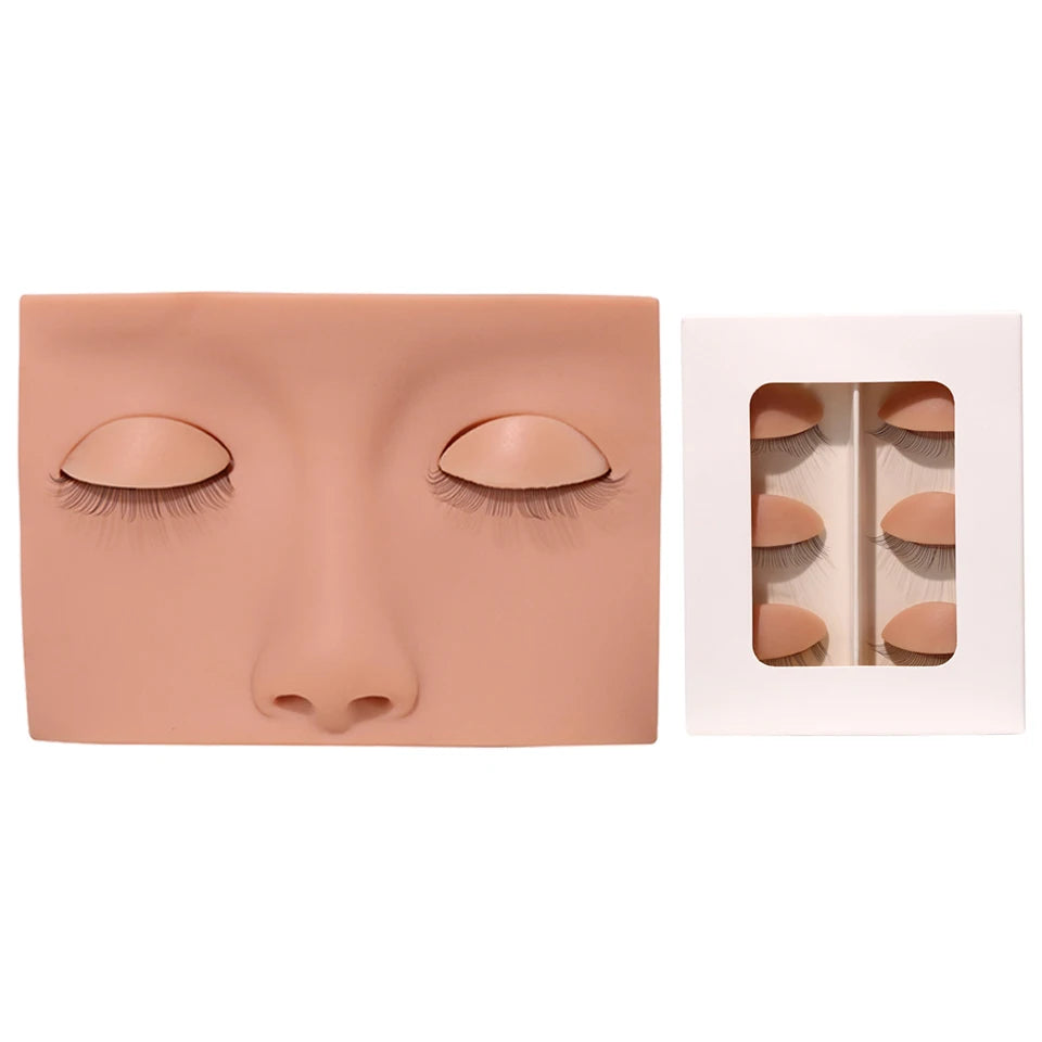 Tidesmit silicone mannequin training head with removable eyelids for professional lash extension makeup practice