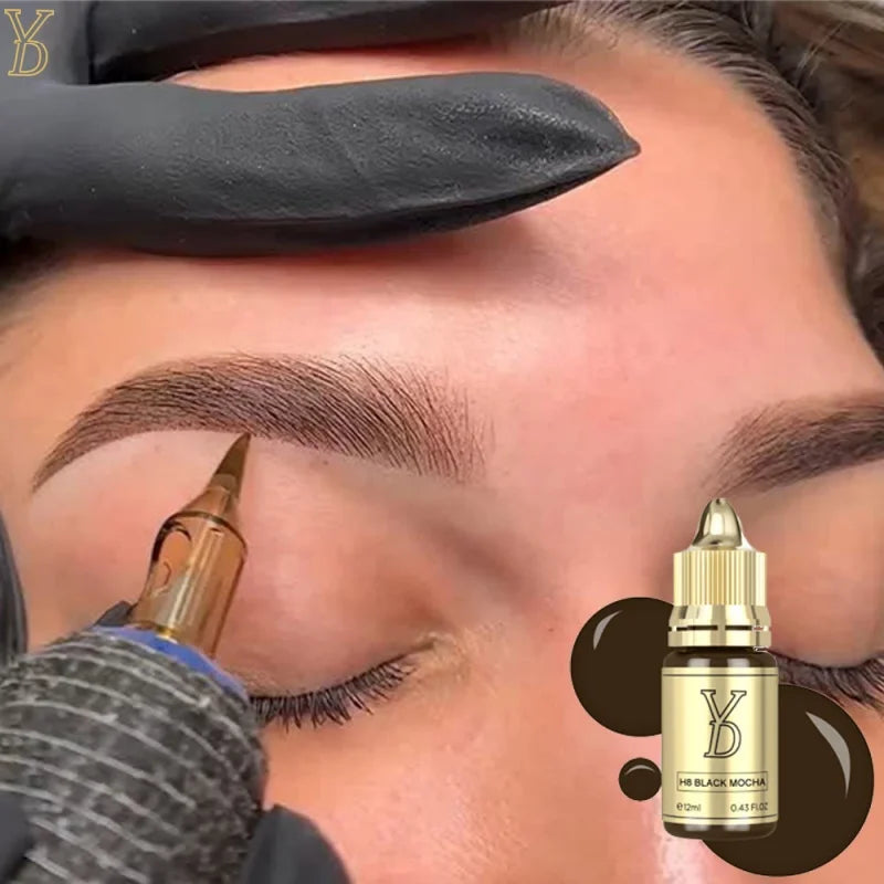 Microblading Pigment Ink Set - 8-Piece Professional Fluid Cream Permanent Makeup Machines Tidesmit