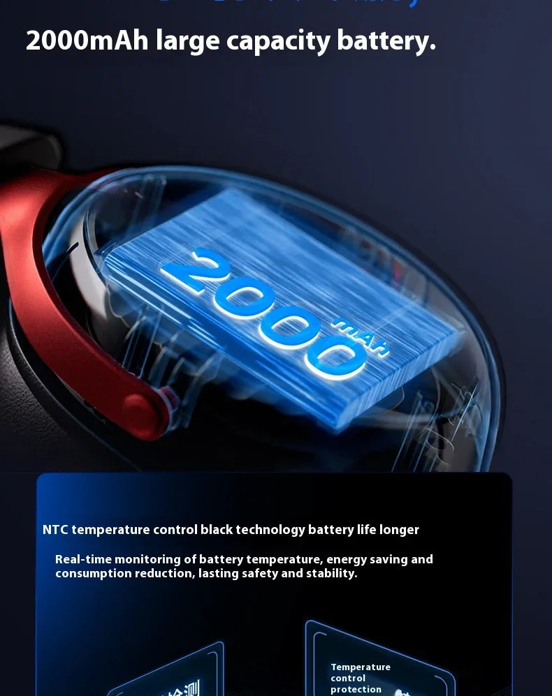 Tidesmit V9 Pro Wireless Gaming Headset Noise Canceling Tri-Mode Tidesmit