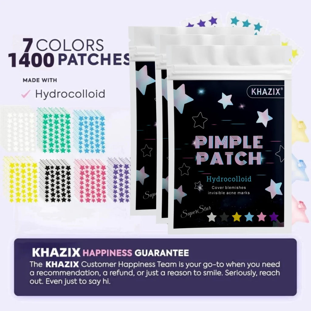 40 pieces of multi-color star acne patches, facial acne patches, concealer acne patches, and pimples patches, ultra-thin.