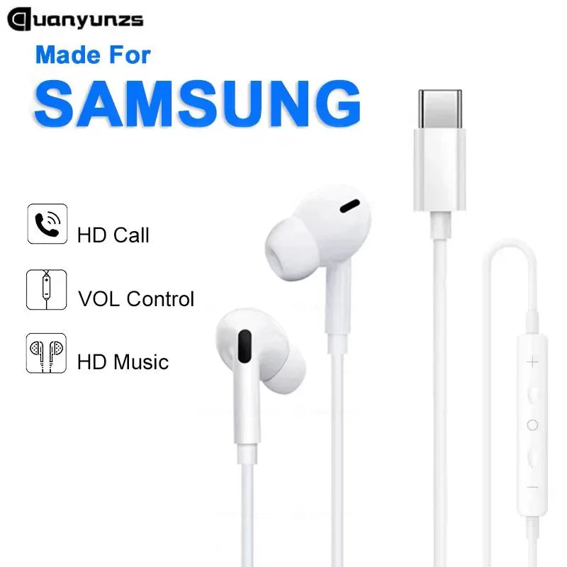 Tidesmit USB-C Wired Earphones for Samsung Galaxy & Android Devices Tidesmit