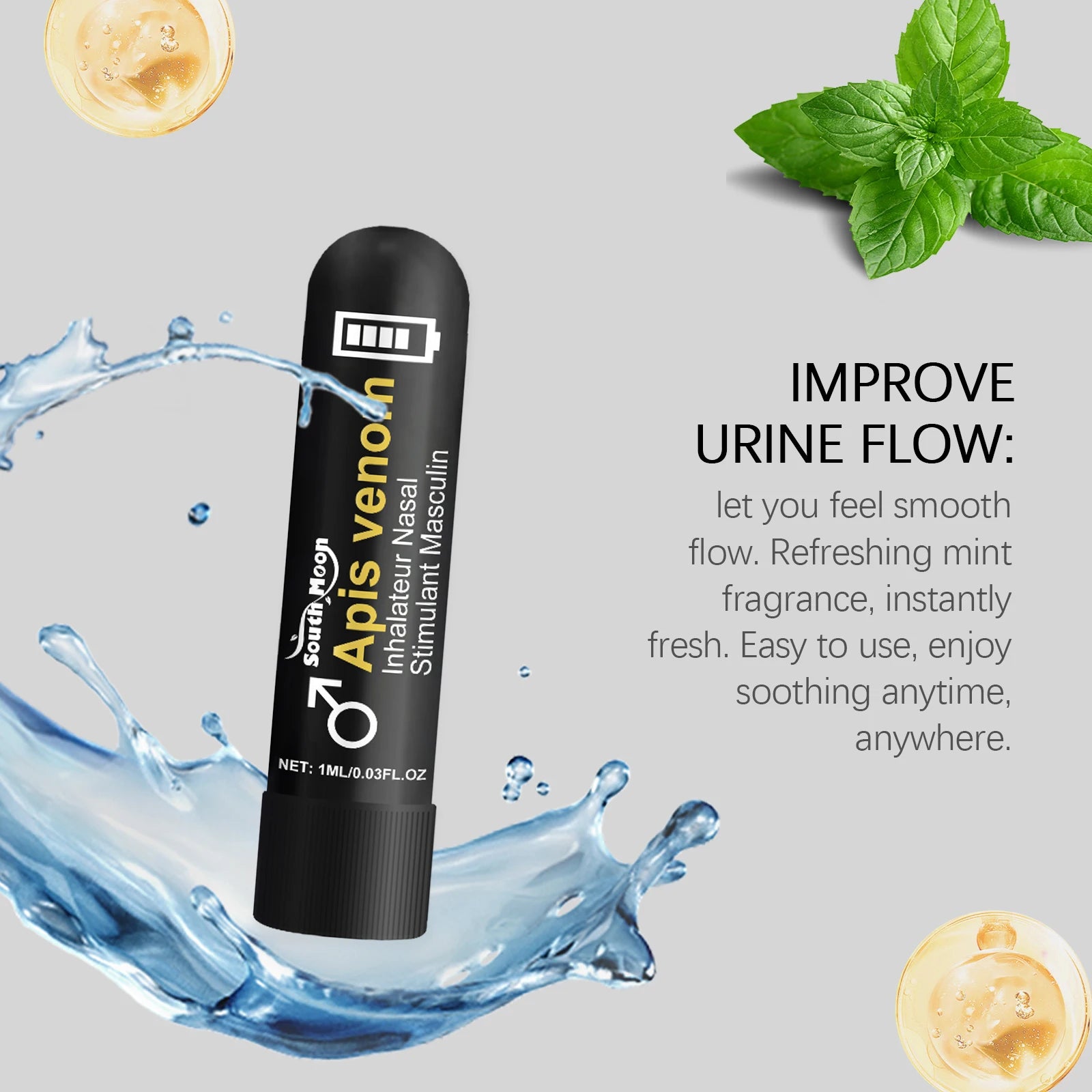 Nasal Sniffing Stick - Natural Plant-Based Relief Inhaler (5 Pack) Lip Care Tidesmit