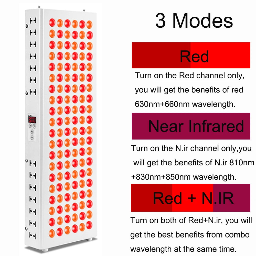AG-Pro600 Dual Chip Red Light Therapy Panel 630nm 660nm, 810nm 830nm 850nm Near Infrared Lamp Therapy LED Beauty Device
