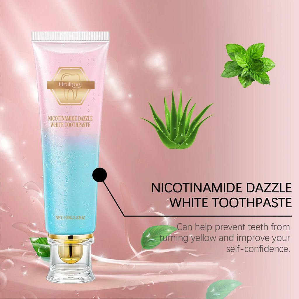 Tidesmit Niacinamide whitening toothpaste for deep stain removal and fresh breath oral care