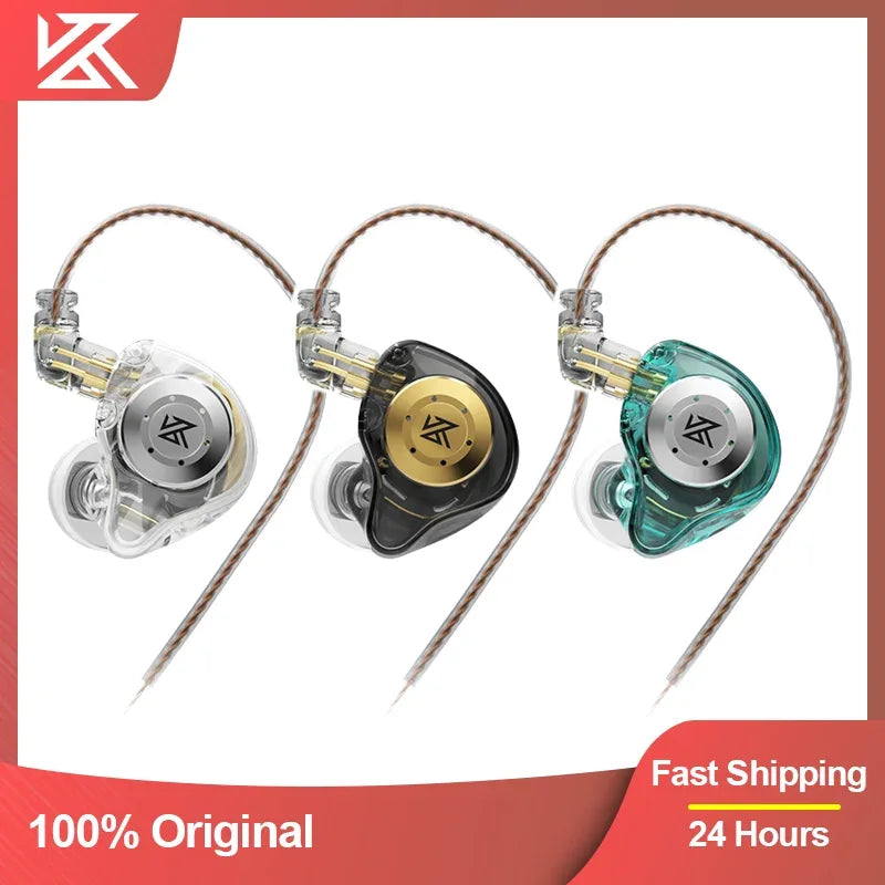 KZ EDX Pro In-Ear Monitor Headphones with Mic by Tidesmit Tidesmit