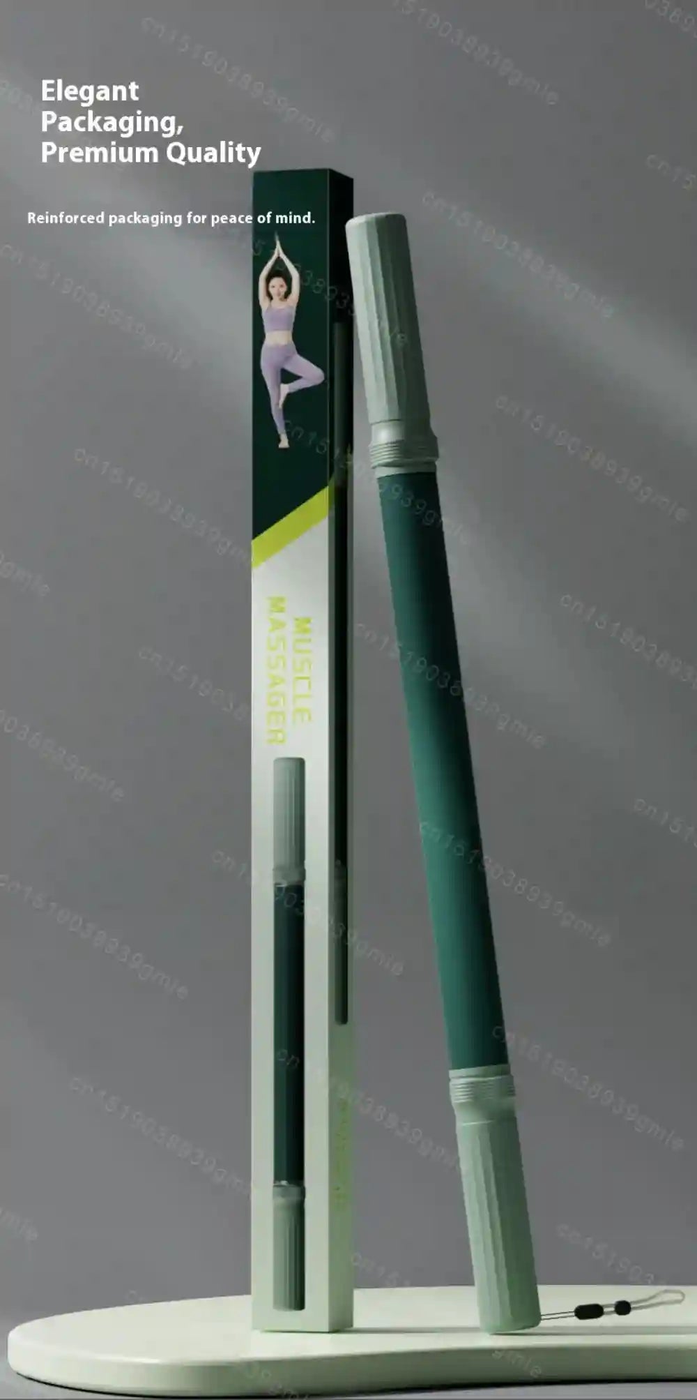Yoga Fascia Stick 57cm Massage Roller for Deep Tissue Muscle Recovery Massage Roller Tidesmit