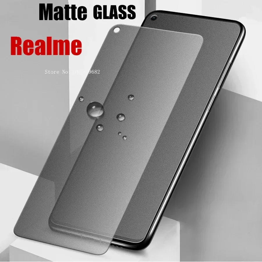 Realme Matte Screen Protector 3-Pack - Anti-Glare Tempered Glass Tidesmit