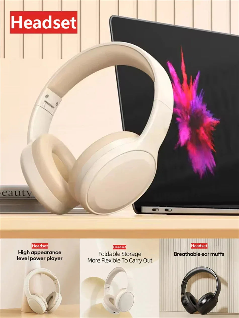Tidesmit Wireless Bluetooth Headphones Foldable Over-Ear Mic Tidesmit