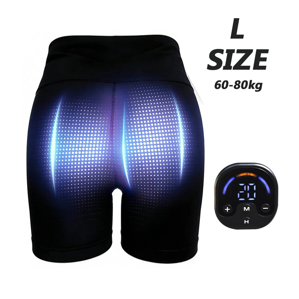 EMS Microcurrent Buttock Lifting Shorts | Yoga Fitness Trainer Body Shaping Massage Equipment L Tidesmit