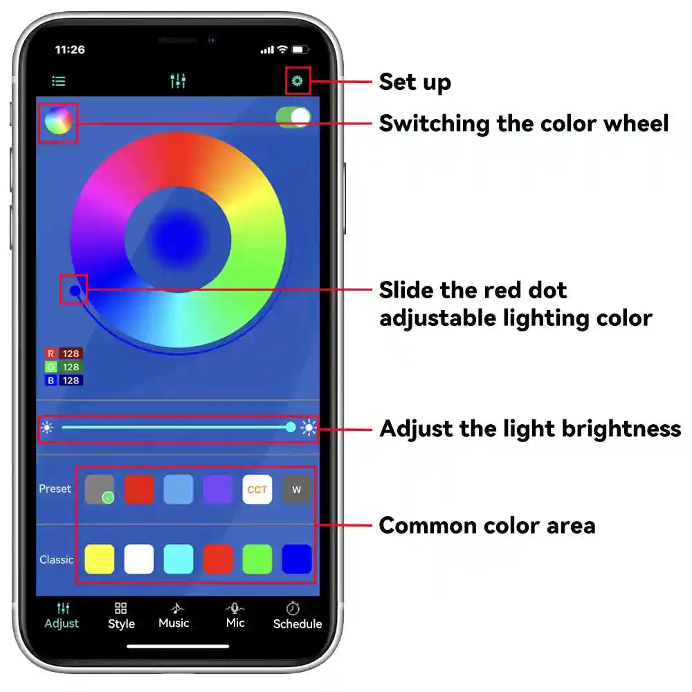 Tidesmit RGB LED Car Chassis Underglow Kit - App & Remote Control Tidesmit