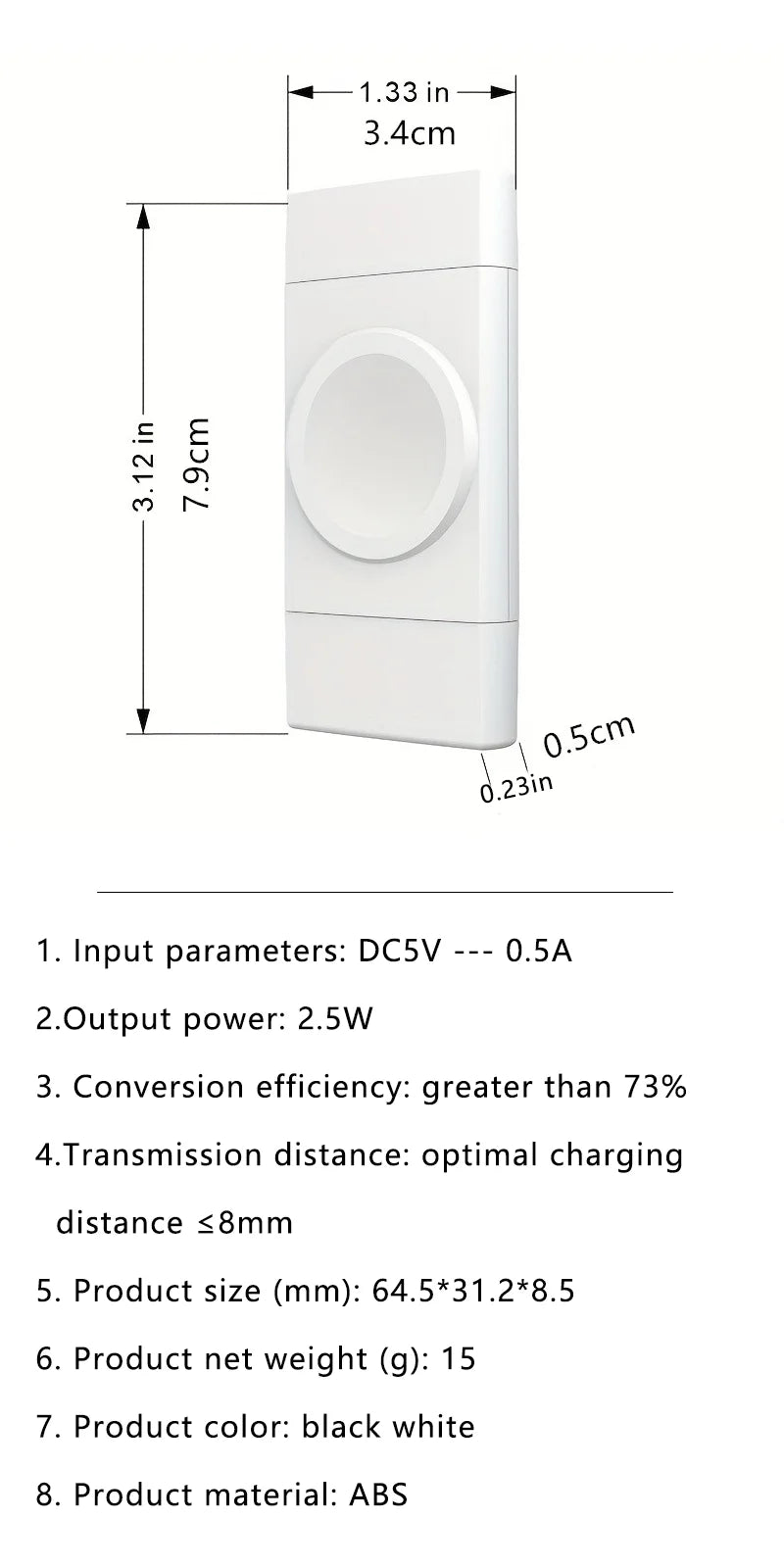 Wireless Charger for Apple and Samsung | Qi Certified Fast Station Tidesmit
