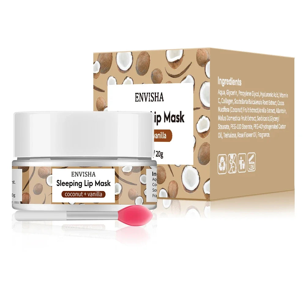 Lip Sleeping Mask – Hydrating Balm for Smooth, Nourished Lips Lip Care Coconut mask Tidesmit