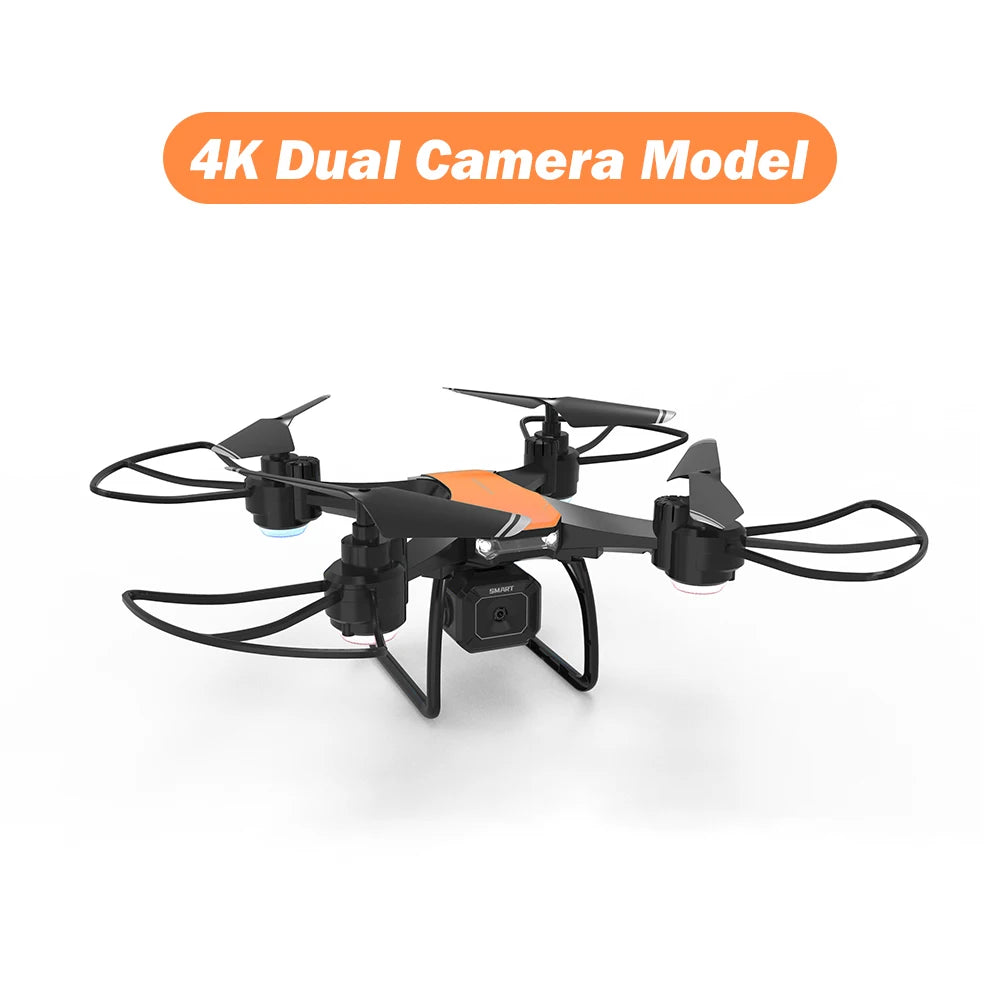 4K Camera Drone for Kids – Foldable Beginner Quadcopter with Smart Flight 4K camera orange Tidesmit