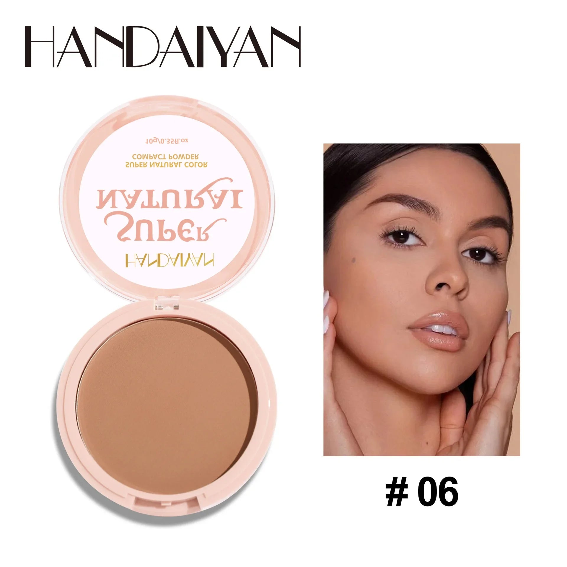 Tidesmit 8 Colors Matte Pressed Powder showing texture close-up for 24 hour oil control and full coverage foundation