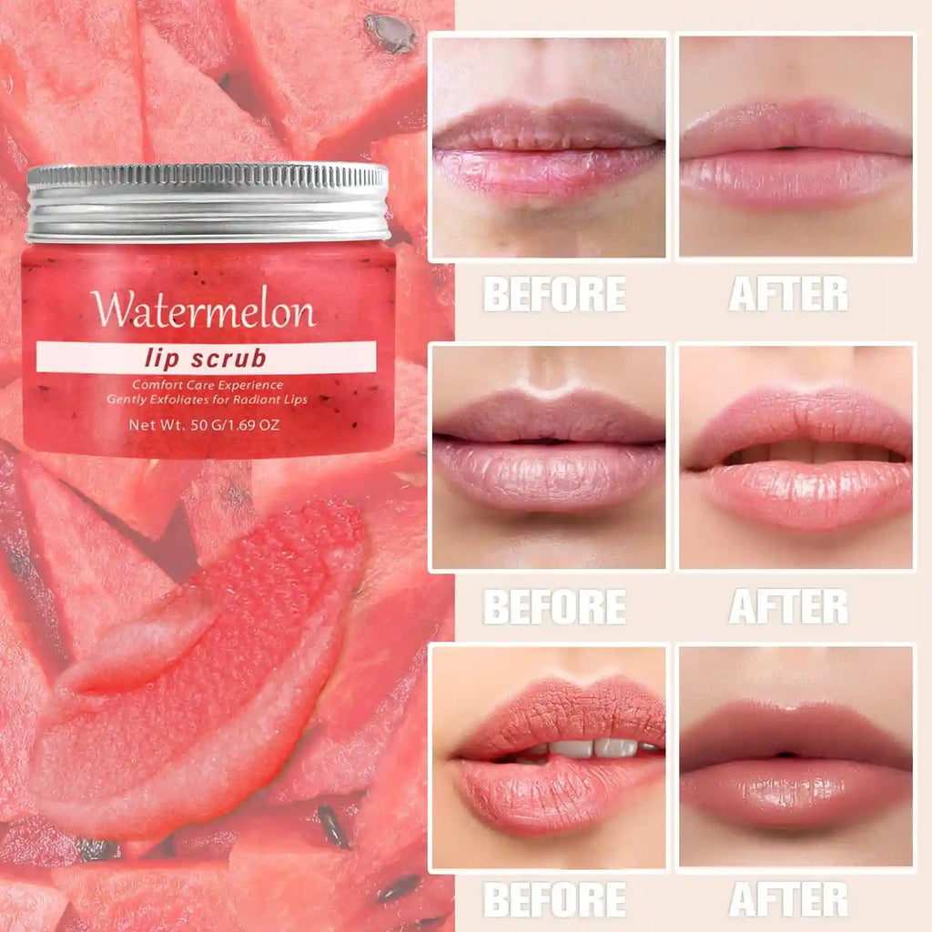 Watermelon Lip Scrub | Moisturizing Lip Treatment & Exfoliator by Tidesmit Lip Care Tidesmit