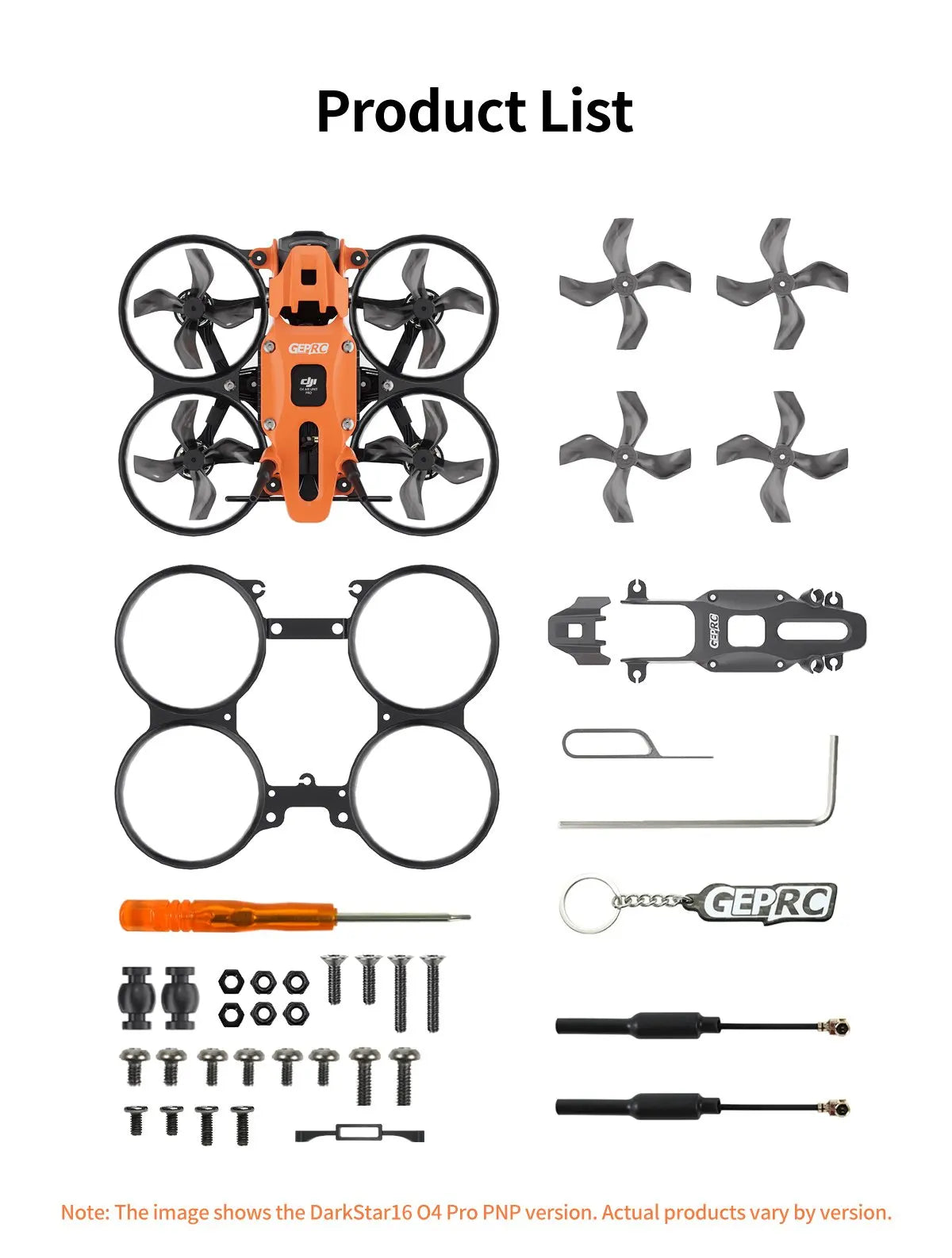 DarkStar16 O4 Pro TinyWhoop | Lightweight 2S FPV Camera Drone Tidesmit