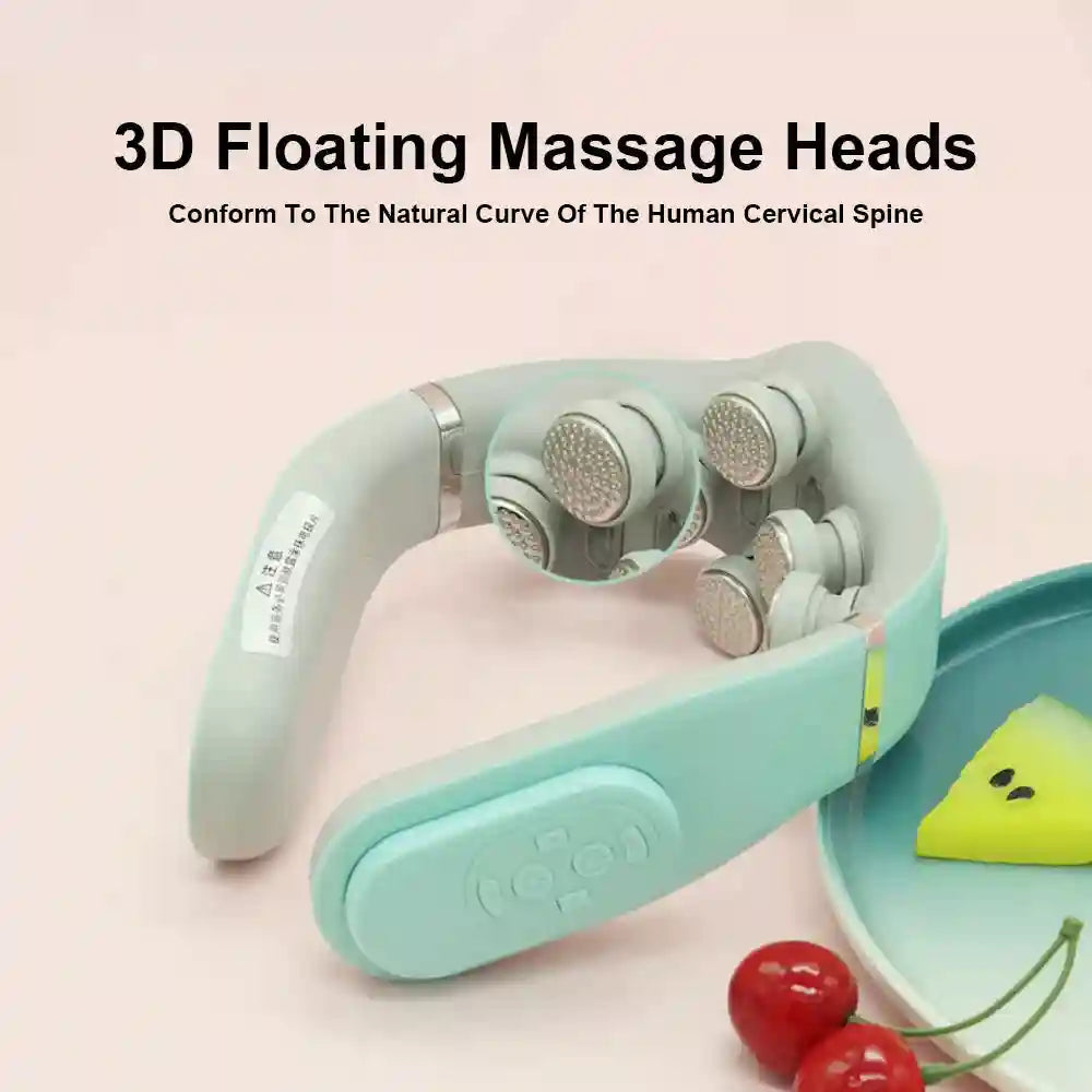 Cervical Neck Massager - TENS Pulse Heat Therapy for Muscle Relief Eye Massage Instrument Tidesmit