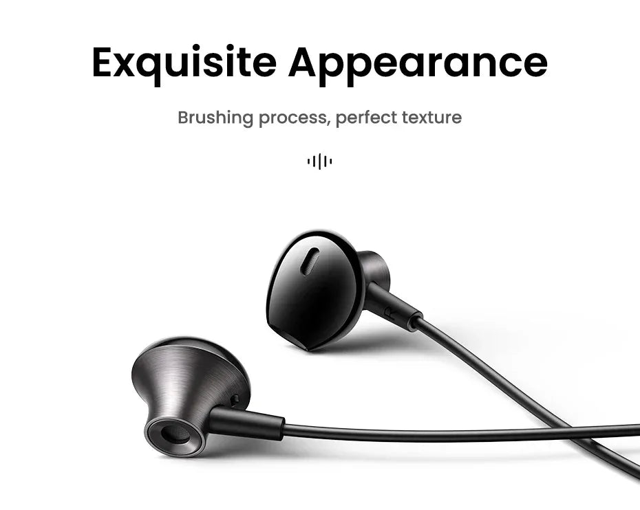 USB-C Wired Earbuds with HiFi Microphone – Tidesmit Stereo Audio Tidesmit