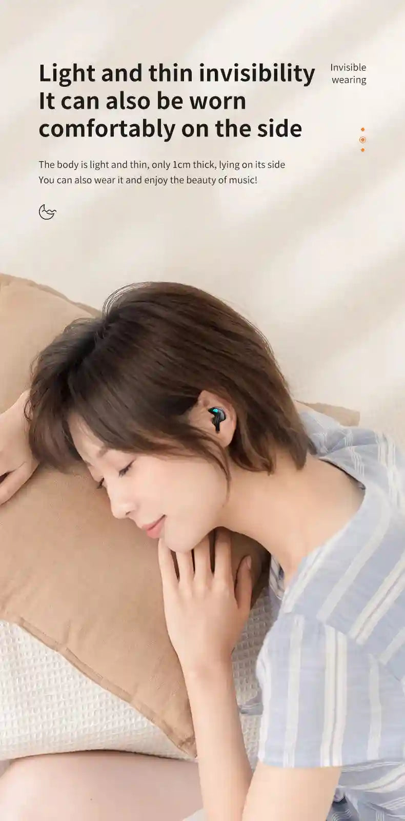 Wireless Sleep Earbuds - Active Noise Cancellation for Better Rest Tidesmit