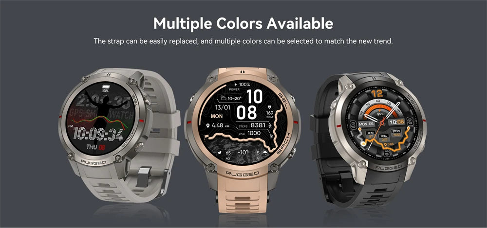 2026 New Hot Sports Smart Watch With GPS Offline Map 170+Sports Mode 5ATM Waterproof 1.43"AMOLED Fitness Tracker Watch For Men